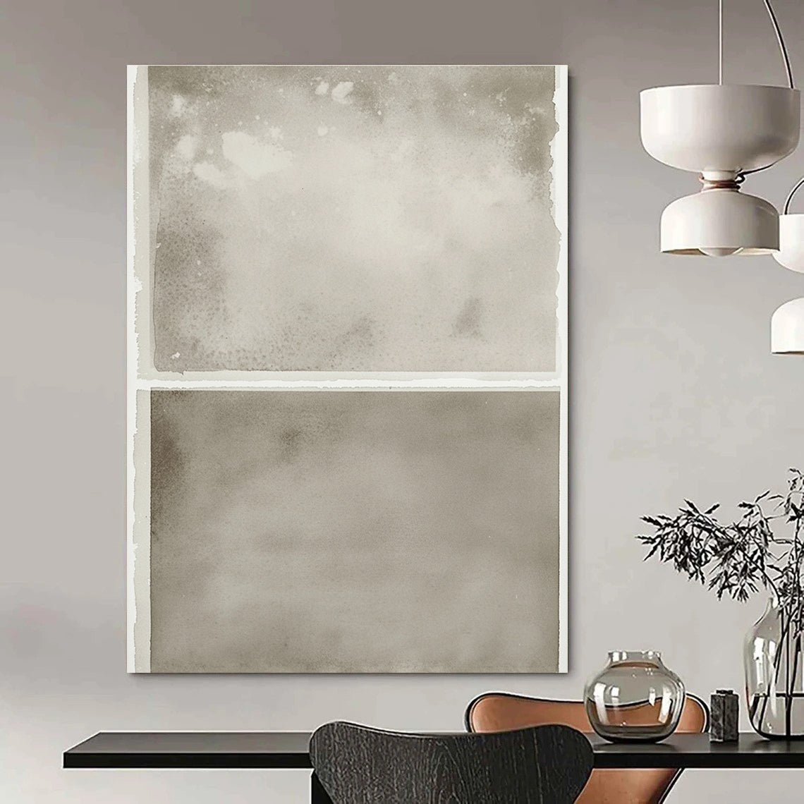 Gray Abstract Art