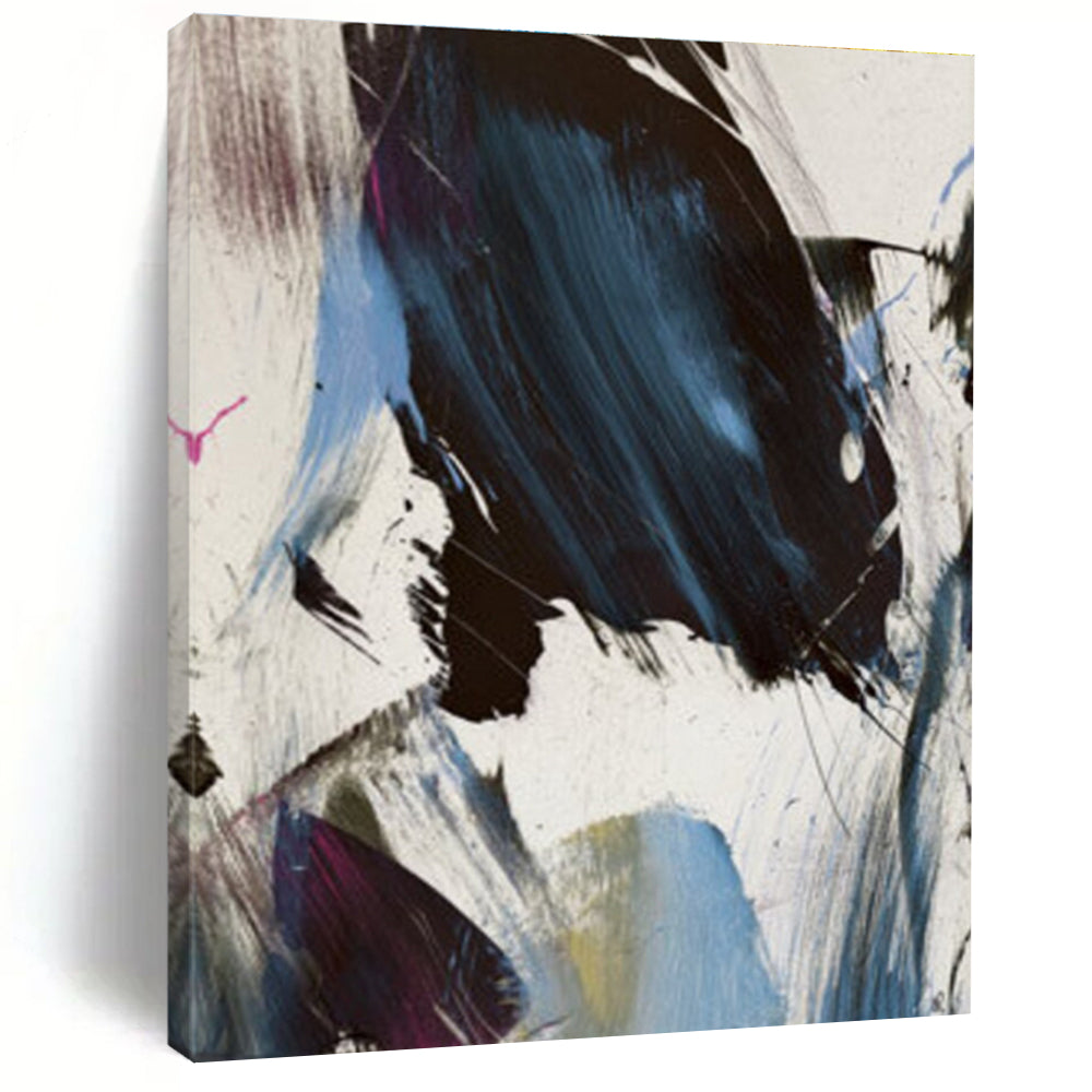 Bold Colorful Abstract with Dynamic Brushstrokes Painting ADGE186
