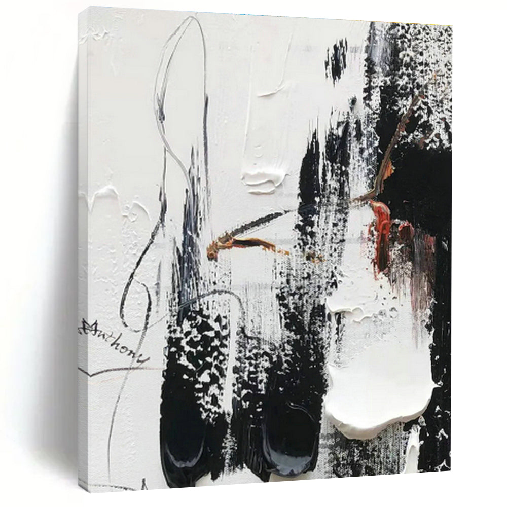 Abstract Hand - Painted Art for Entryway Grand Staircases and Office Boardroom Walls DLZ0805