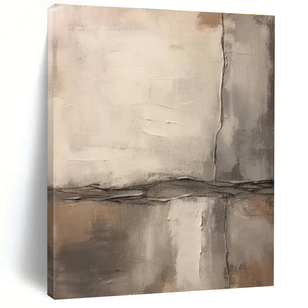 Earthy Tones Abstract Painting with Textured Layers ADGE443