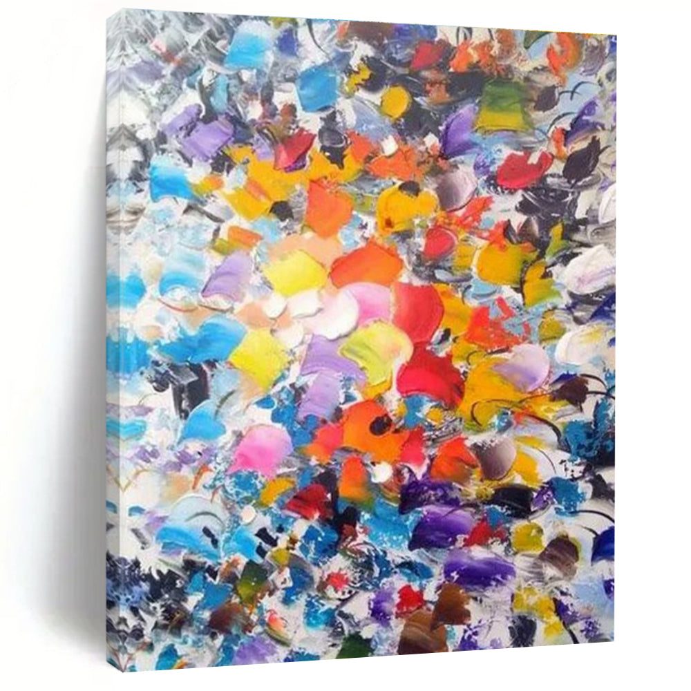 Vibrant Colorful Abstract Painting with a Burst of Hues ADGE411