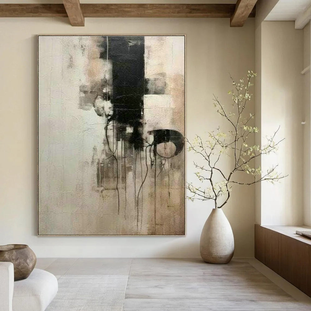 Spacious Custom Hand - Painted Abstracts for Cottage Coziness DLZ0386