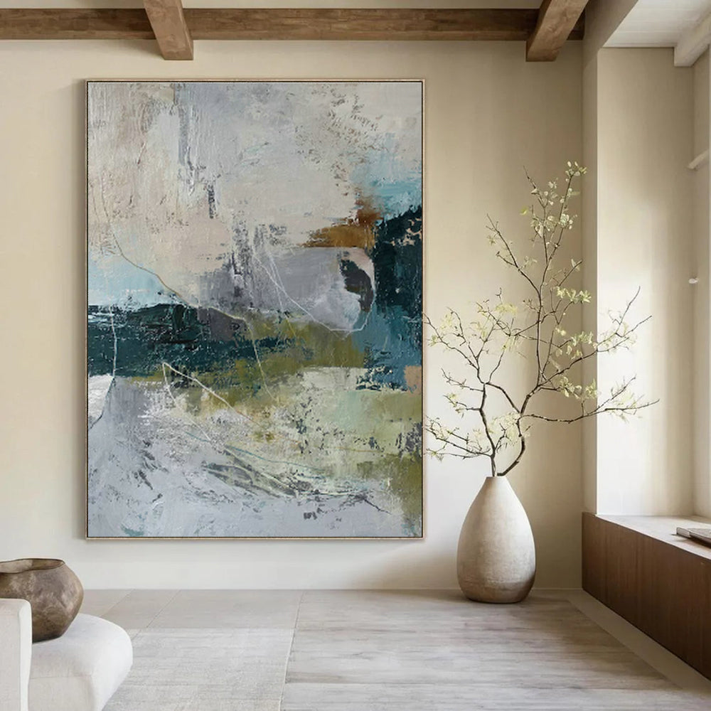 Ample Custom Hand - Painted Abstracts for Cottage Rusticity DLZ0399