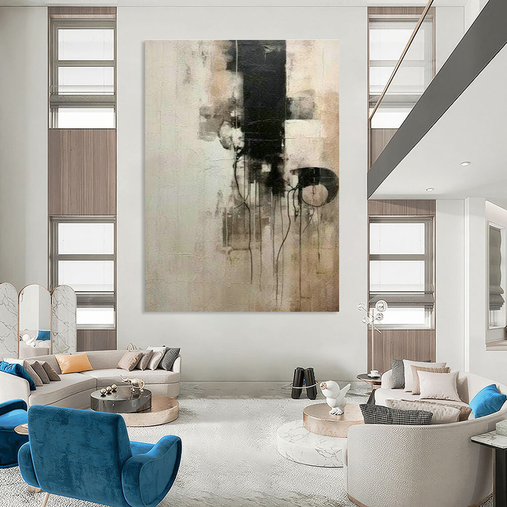 Spacious Custom Hand - Painted Abstracts for Cottage Coziness DLZ0386