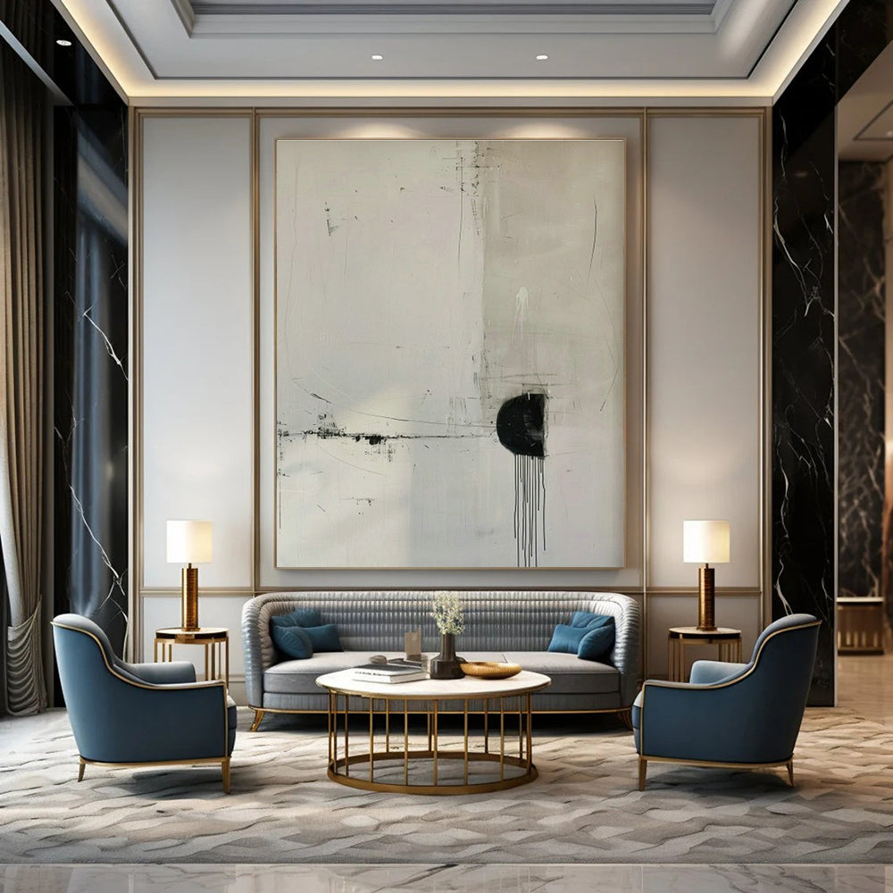 Extended - Width Custom Abstract Murals for Hallway Flow DLZ0421