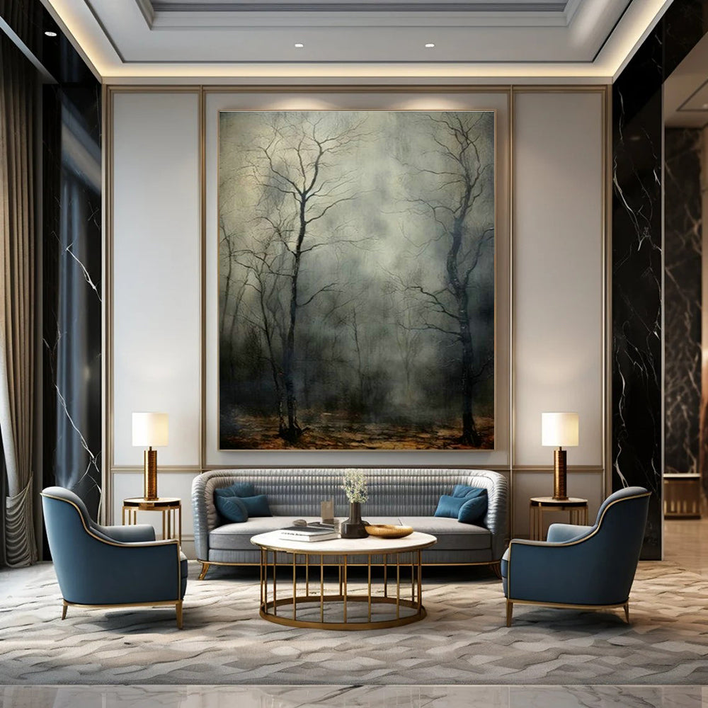 Large - Format Custom Abstract Art for Dining Room Ambiance DLZ0382
