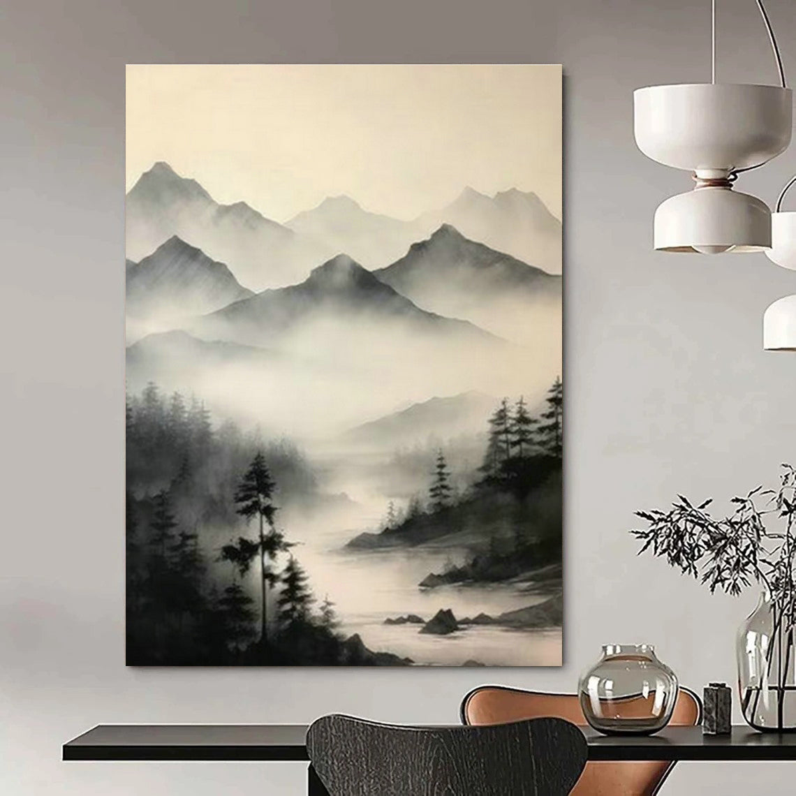 Monumental Custom Abstracts for Entryway First Impressions DLZ0385