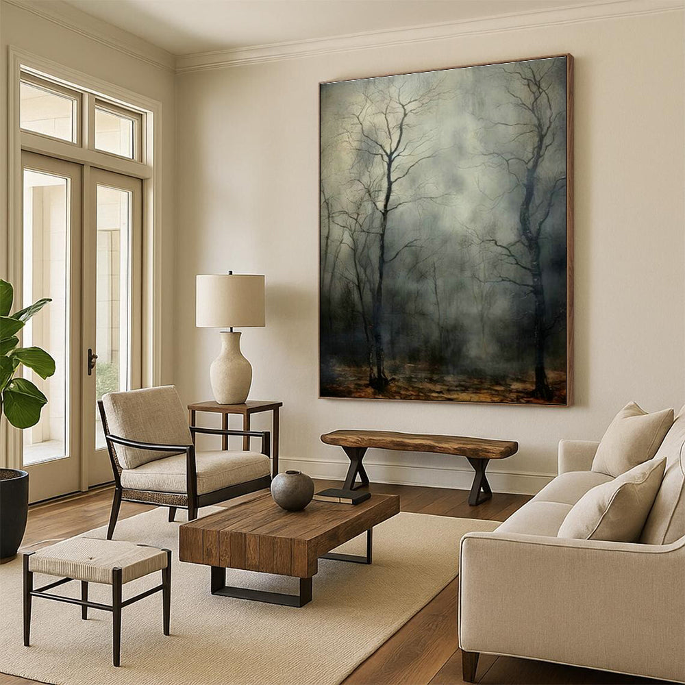 Large - Format Custom Abstract Art for Dining Room Ambiance DLZ0382