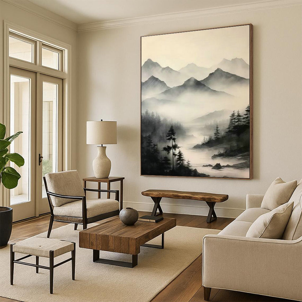 Monumental Custom Abstracts for Entryway First Impressions DLZ0385