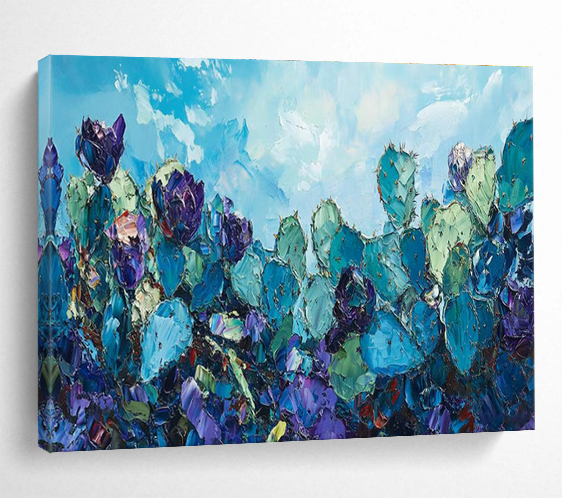 Customized Large-Scale Abstract Hand Painting for Arctic Tundra Reindeer Migration Corridor Climate Change Impact Assessment Institute DLZ3211