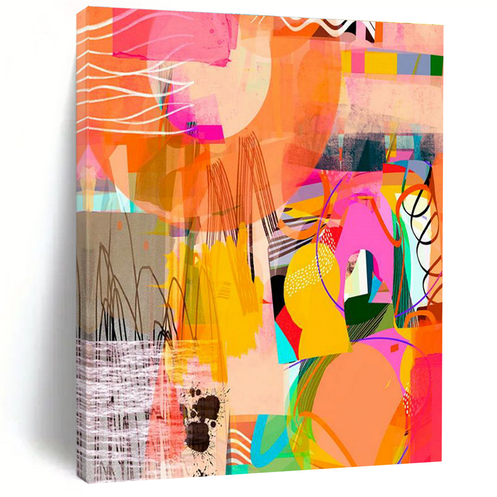 Large-Scale Customizable Hand-Painted Abstract Painting - Trendy Art Decoration for Bars DLZ0131