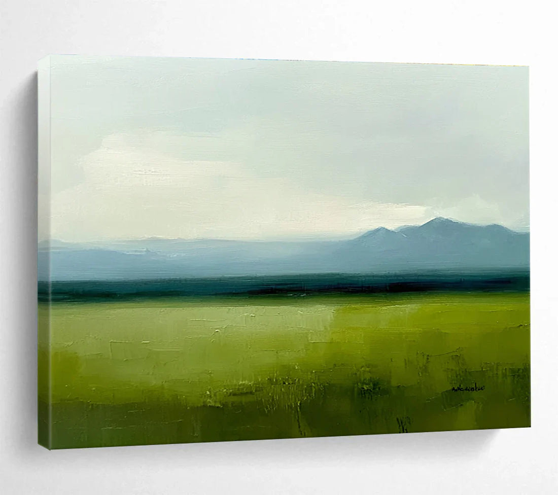 Verdant Horizons - A Minimalist's Ode to the Plain