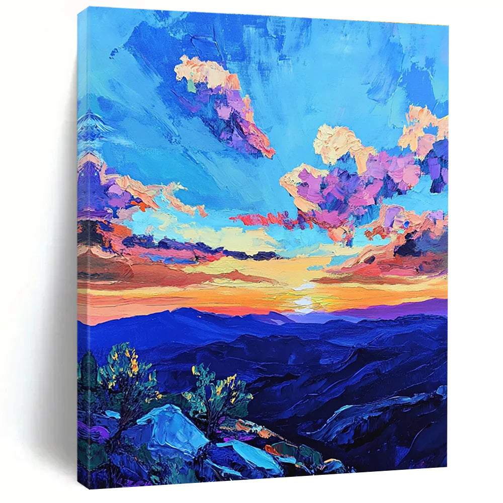 The Sky on Fire: An Analysis of the 'Vibrant Sunset Over New Mexico'