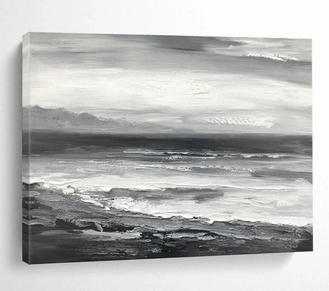 The Storm and the Calm - A Study in a Monochromatic Seascape