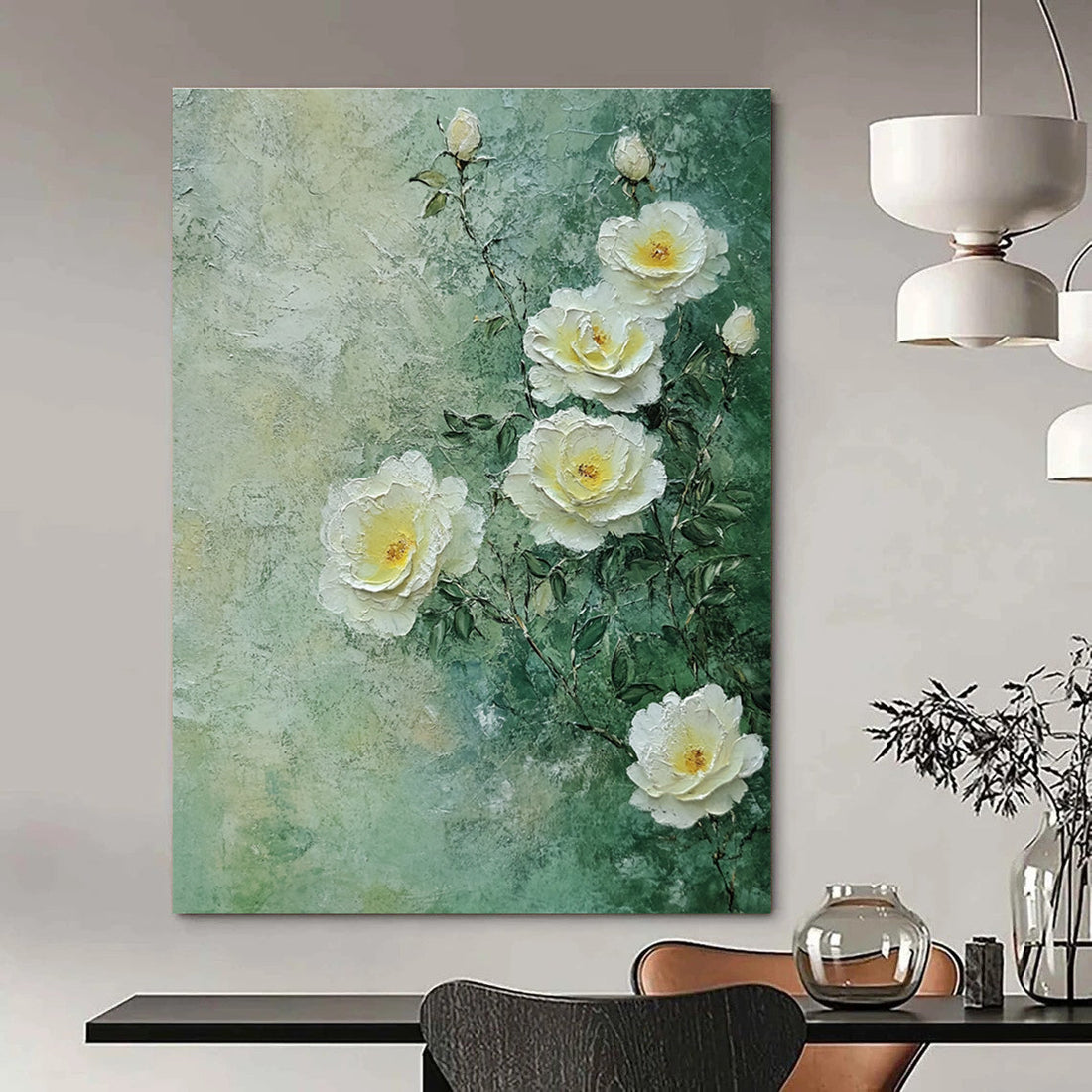 The Vibrant Essence of Green Abstract Painting - Connection, Renewal, and Artistic Expression