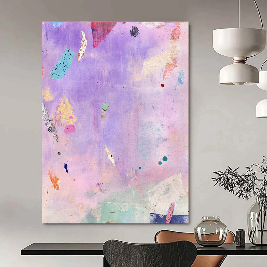 The Majestic Allure of Purple Abstract Painting - Emotion, Mystery, and Artistic Expression