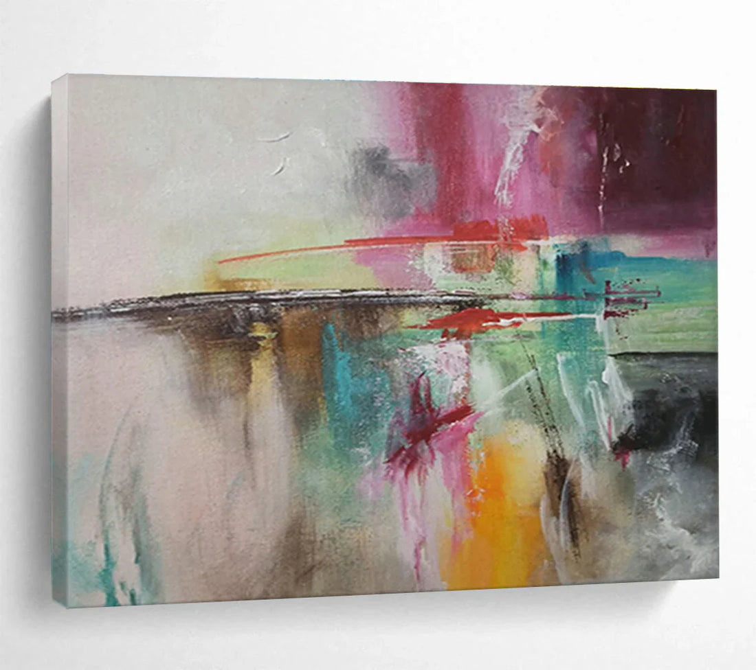 Unveiling the Essence - An Analysis of Custom Oversized Abstract Painting - Hand-Painted Acrylic Wall Art for Living Room