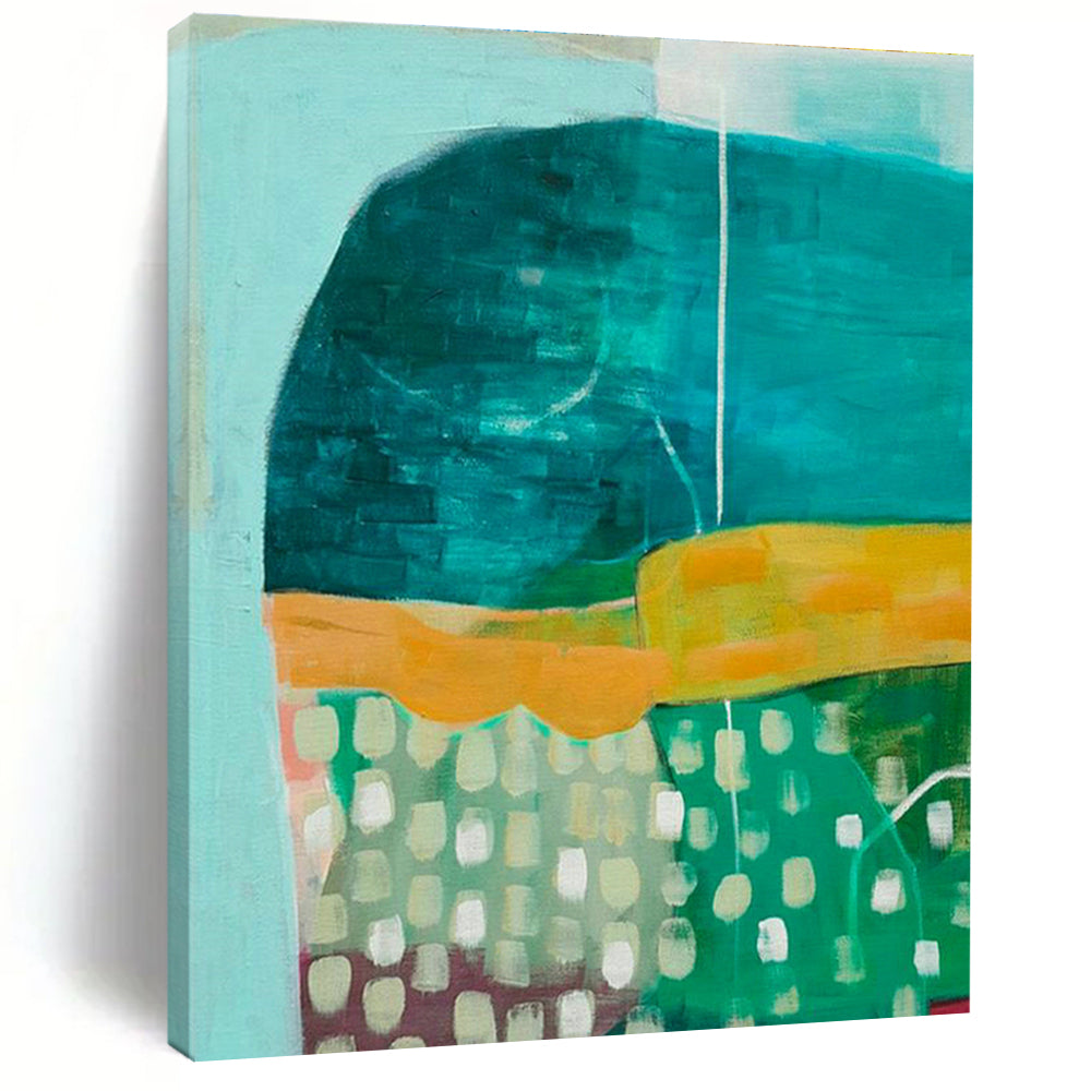 Jumbo Customizable Hand-Painted Abstract Artwork for Underwater Photography Galleries  DLZ0094