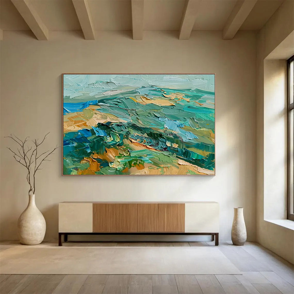 Custom Giant Abstract Hand Painting for Surf Shop DLZ2725