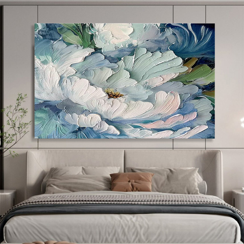 Oversized Custom Abstract Hand Painting for Arctic Permafrost Carbon Release Research Station DLZ3059