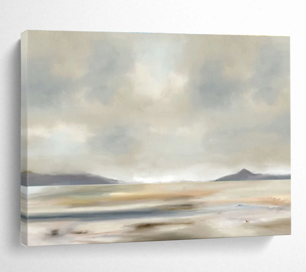 Oversized Custom Abstract Hand Painting for Nonprofit Office DLZ2743