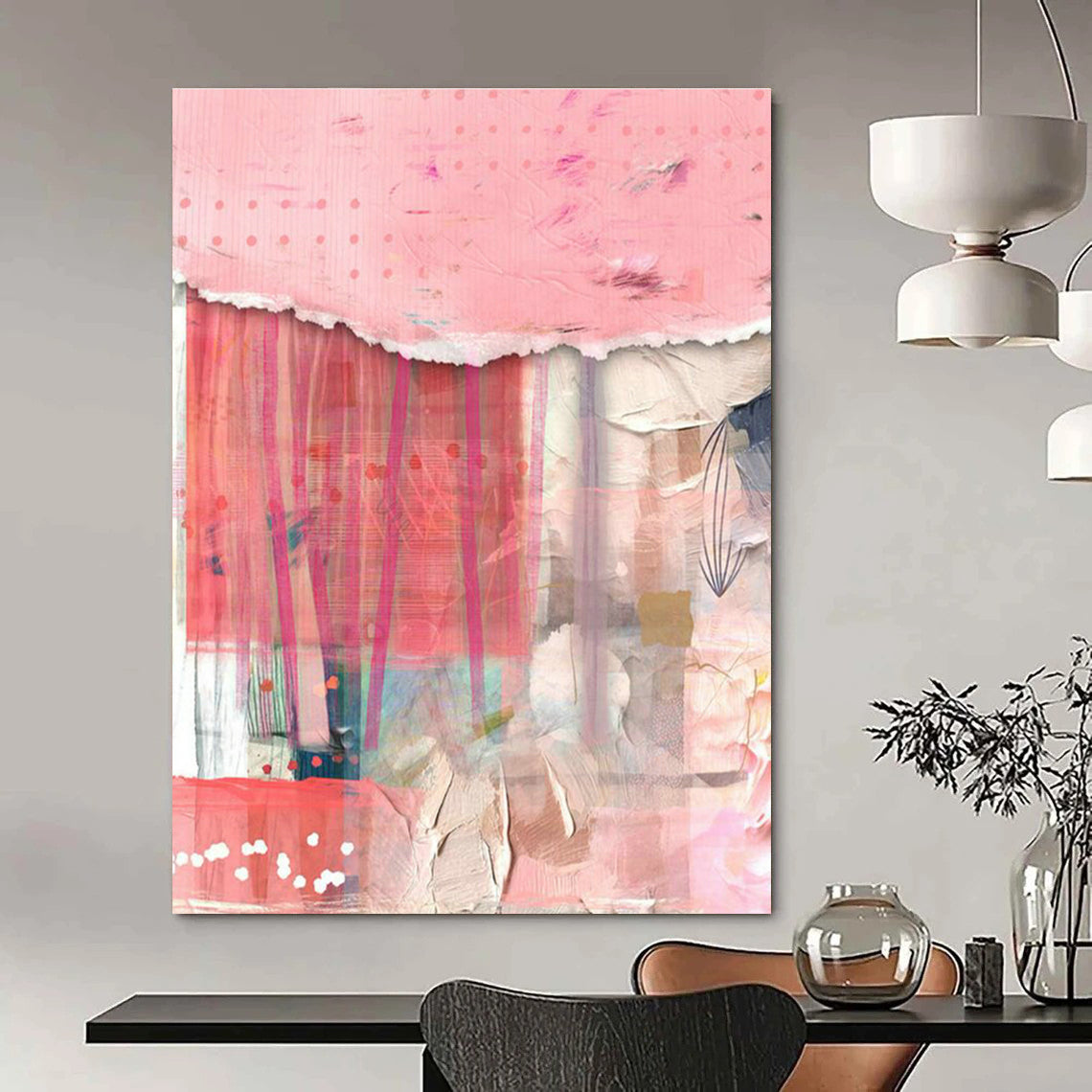 Immersive Large Custom Hand-Painted Abstract Painting - Themed Decoration for Theme Parks  DLZ0152