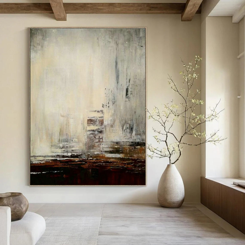Vast Custom Hand-Painted Abstract Painting - Cinematic Vision for Independent Film Studios  DLZ0315