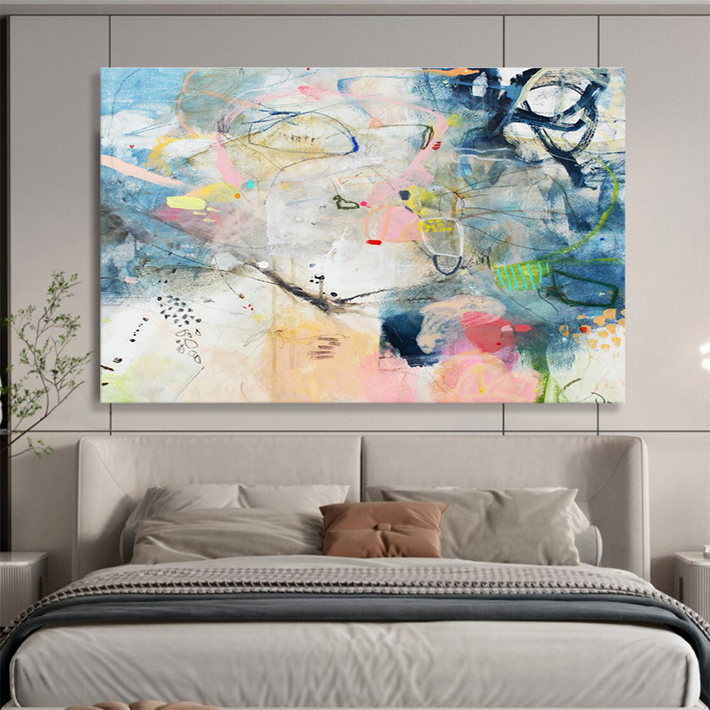 Custom-Made Office Oversized Abstract Hand Painting