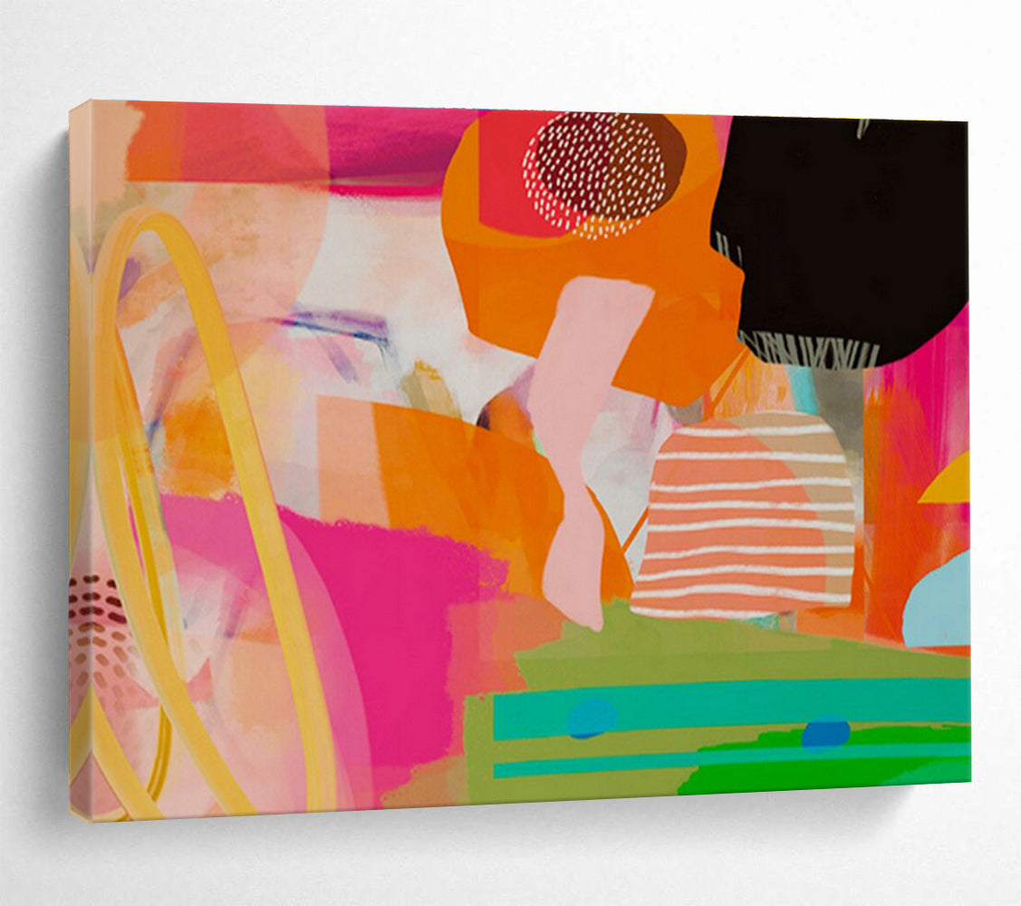 Bespoke Underwater Theme Restaurant Oversized Abstract Hand-Painted Art DLZ2589