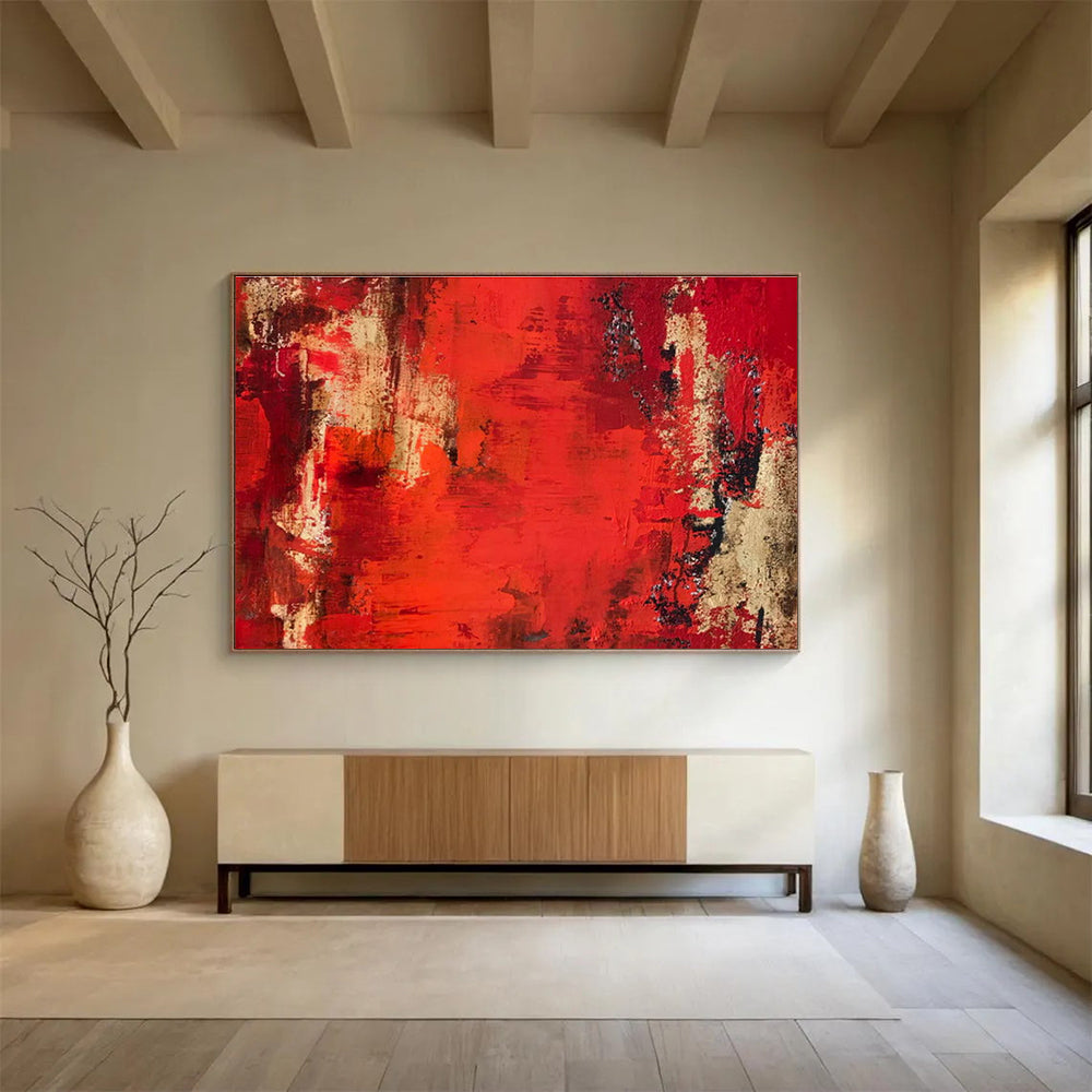 Oversized Custom Hand-Painted Abstract Art for Office DLZ2680