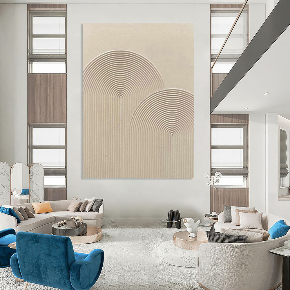 Vast Custom Hand-Painted Abstract Canvas - Artistic Innovation for Digital Design Studios  DLZ0233