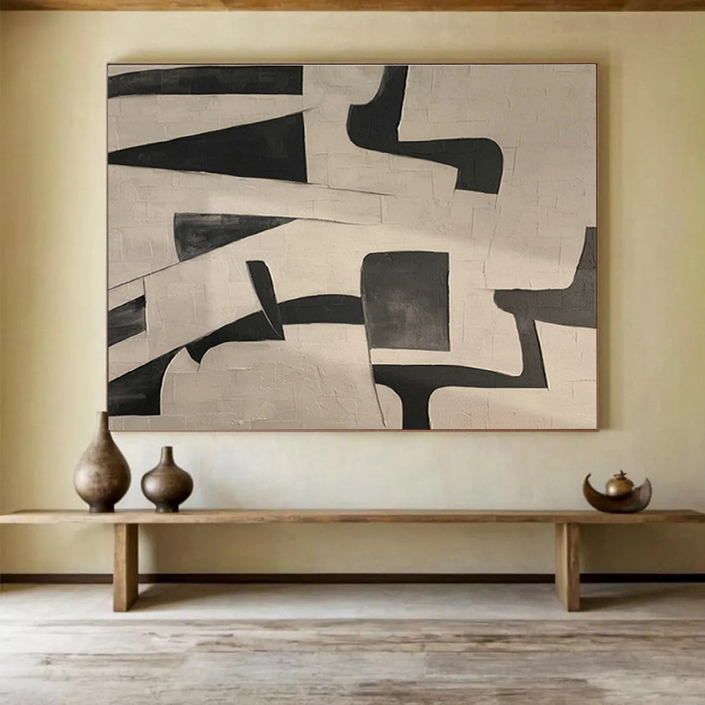 Custom-Made Home Theater Giant Abstract Hand Painting