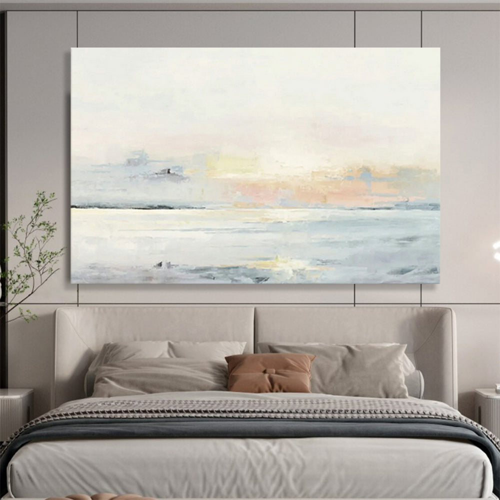 Large-Size Custom Hand-Painted Abstract Painting for Air Traffic Control Tower DLZ2790
