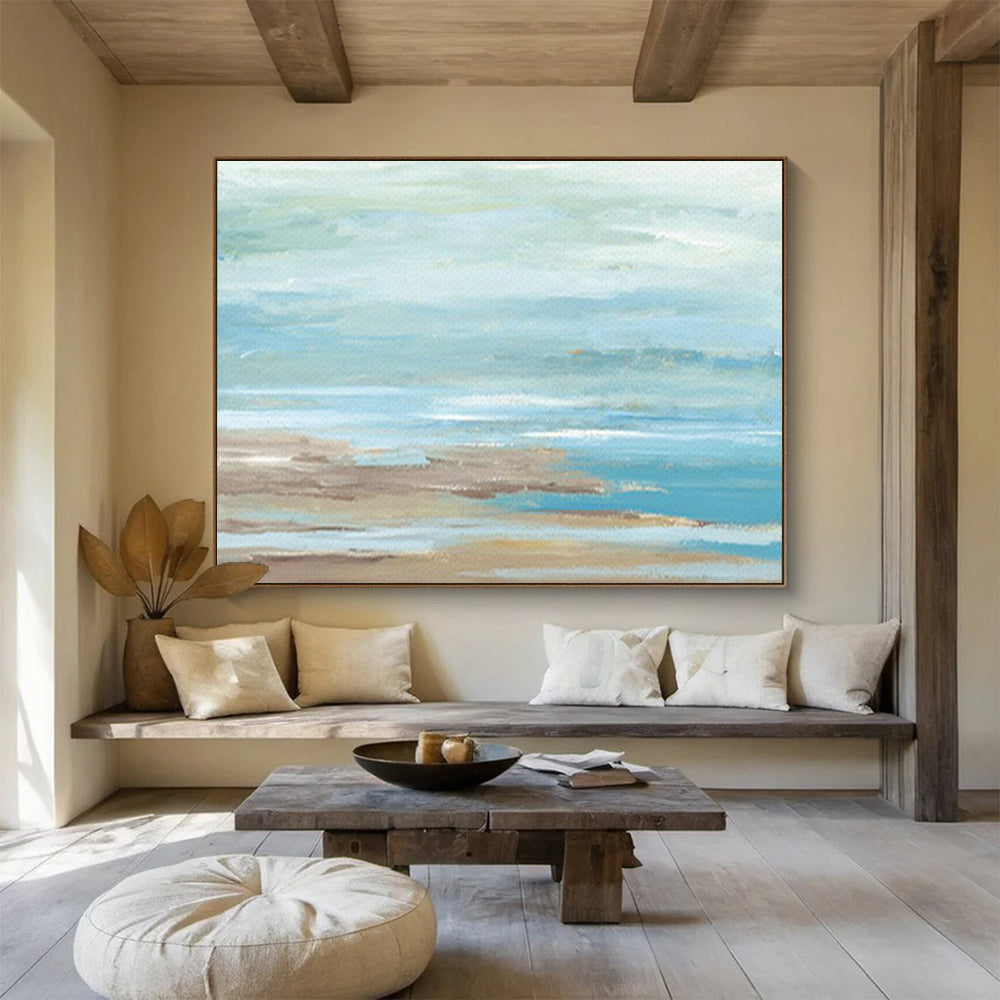 Customized Large Abstract Hand Painting for Maritime Navigation School Classroom DLZ2805