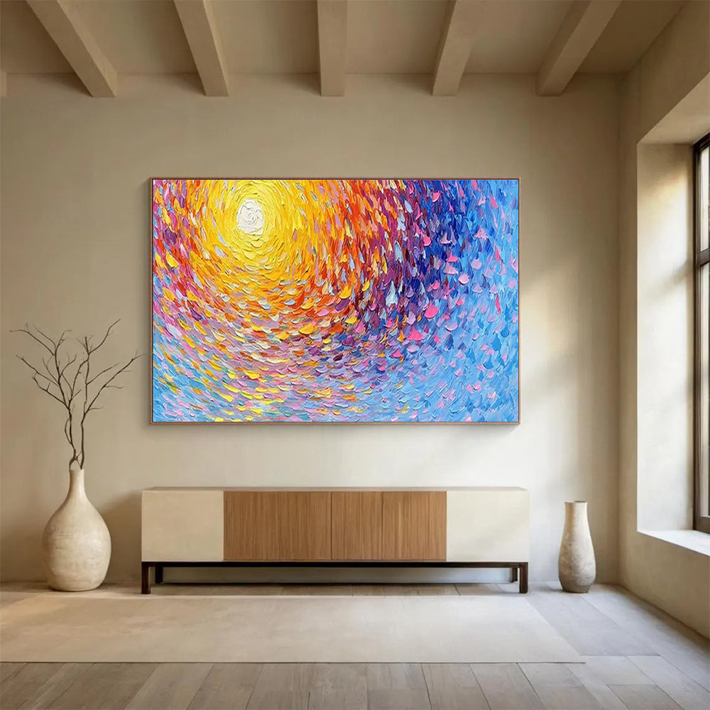 Extra Large Customizable Handmade Abstract Painting for Art Studios DLZ3265