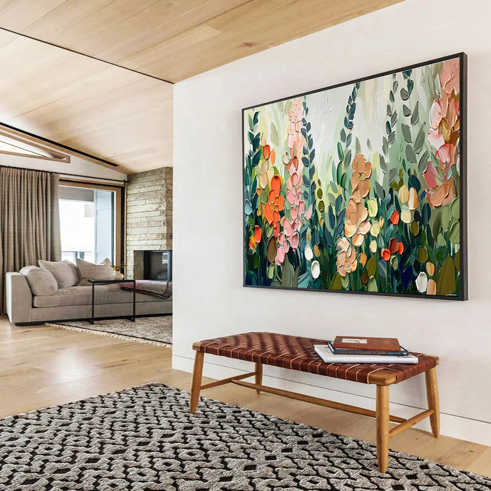 Oversized Custom Hand-Painted Abstract Art for Subterranean Cave Microclimate Research and Monitoring Station DLZ3185