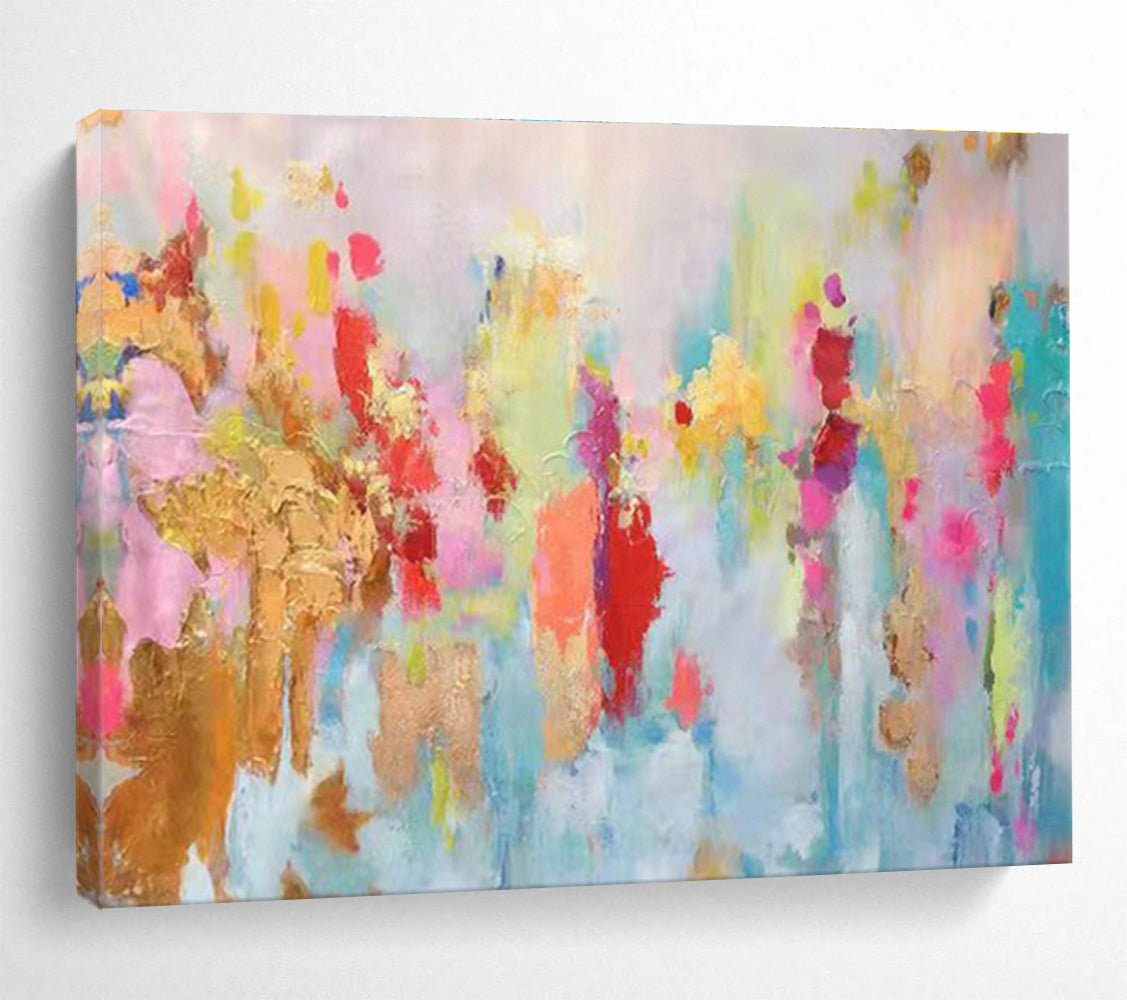 Customized Large Abstract Hand Painting for Subterranean Geothermal Power Plant Turbine Hall DLZ3027