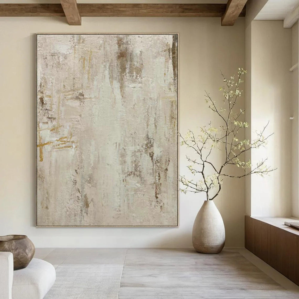 Immense Large-Scale Custom Hand-Painted Abstract Canvas - Artistic Fusion for Culinary Schools  DLZ0224
