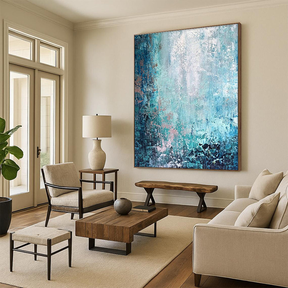 Jumbo Custom Hand-Painted Abstract Wall Art for Urban Art Galleries in Shipping Containers  DLZ0074