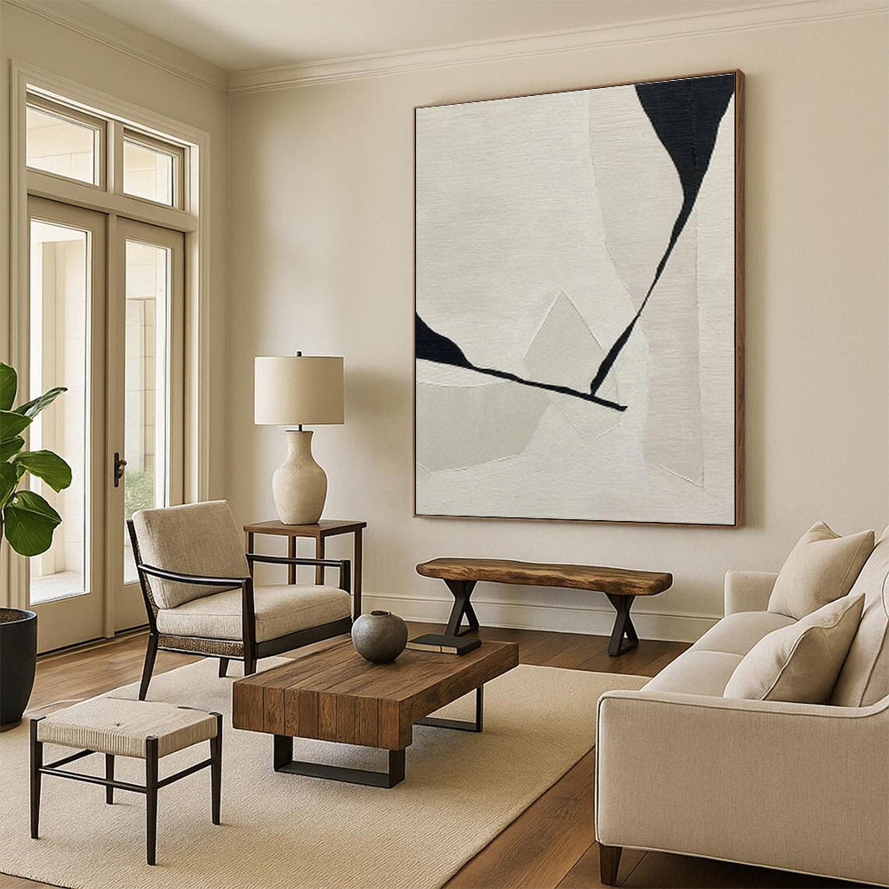 Gigantic Custom Hand-Painted Abstract Painting - Historical Reverence for Archaeological Museums  DLZ0240