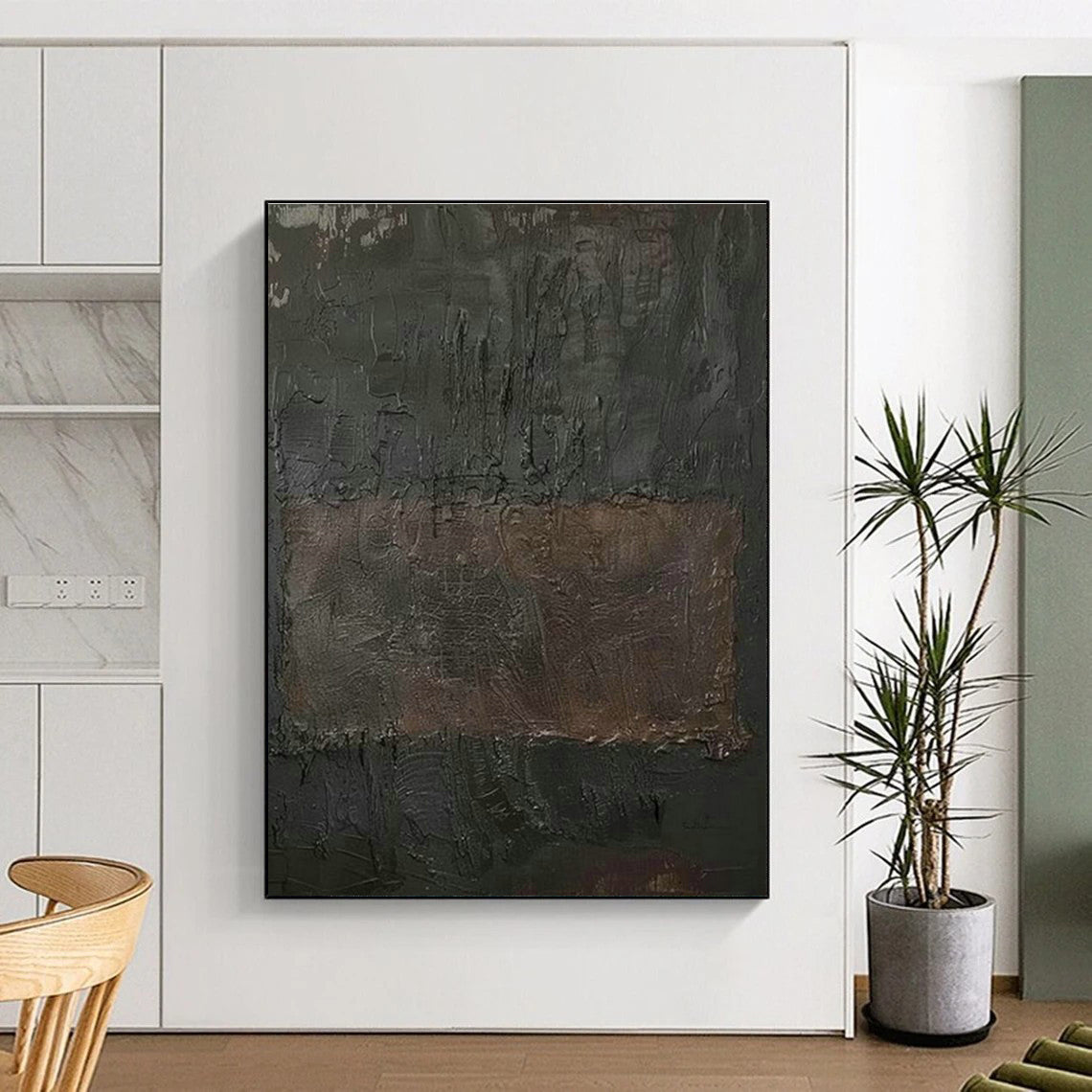 Gigantic Custom Hand-Painted Abstract Canvas - Striking Decor for Car Showrooms  DLZ0185