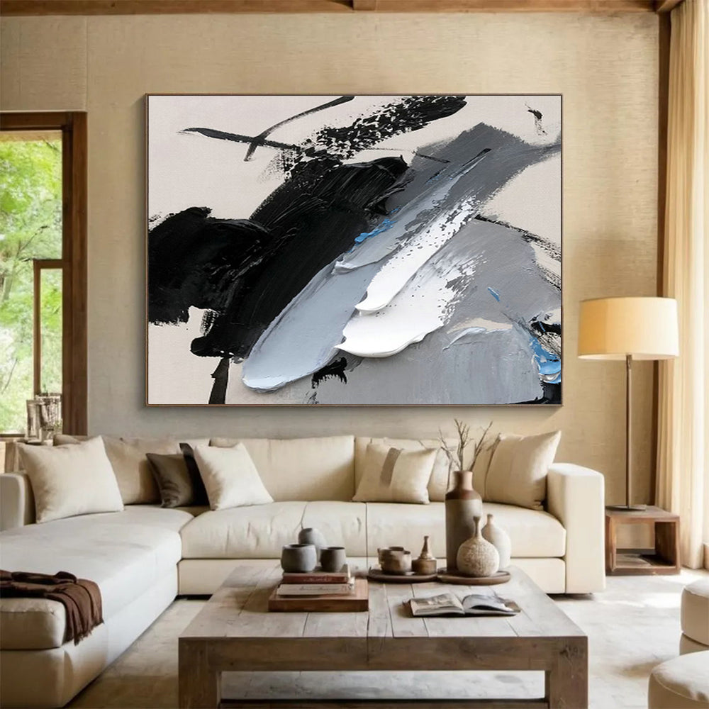 Large Custom Abstract Hand-Painted Art for Shopping Center DLZ2694