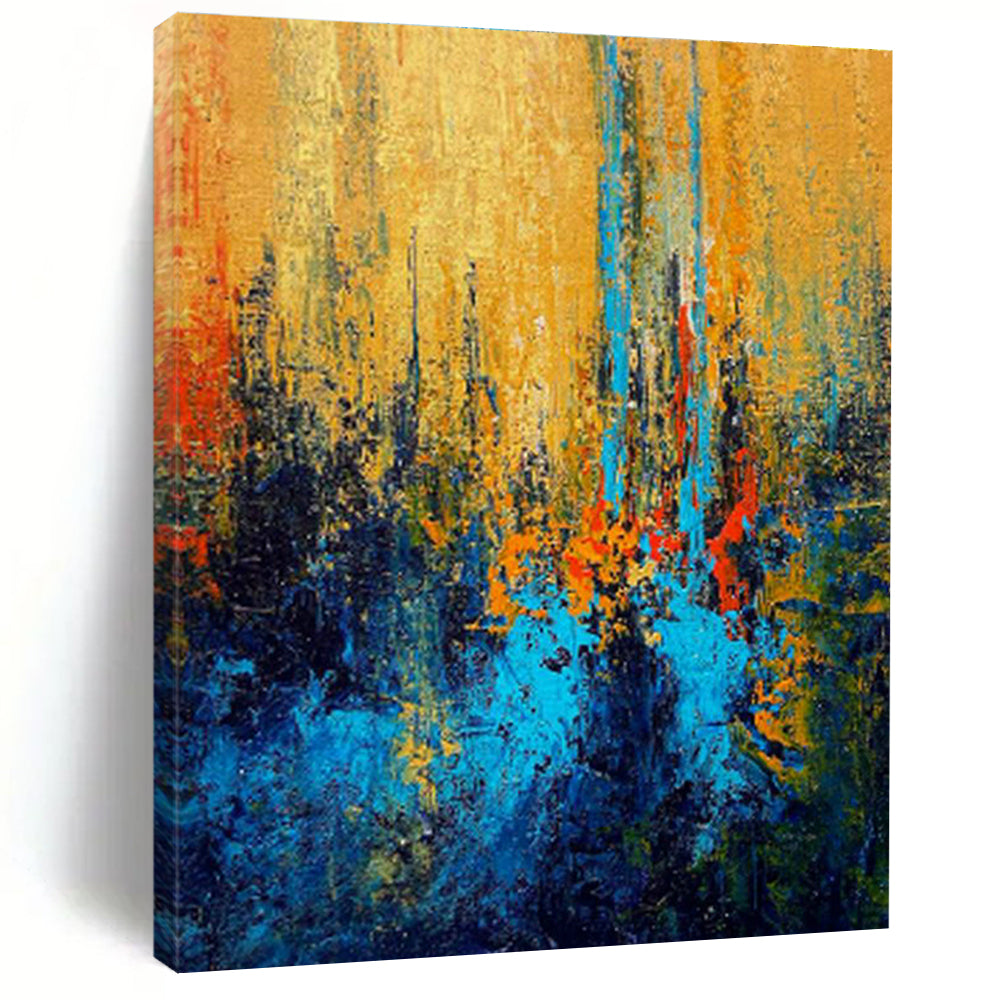 Huge Customizable Hand-Painted Abstract Artwork for Dollhouse Collectors’ Exhibitions  DLZ0026
