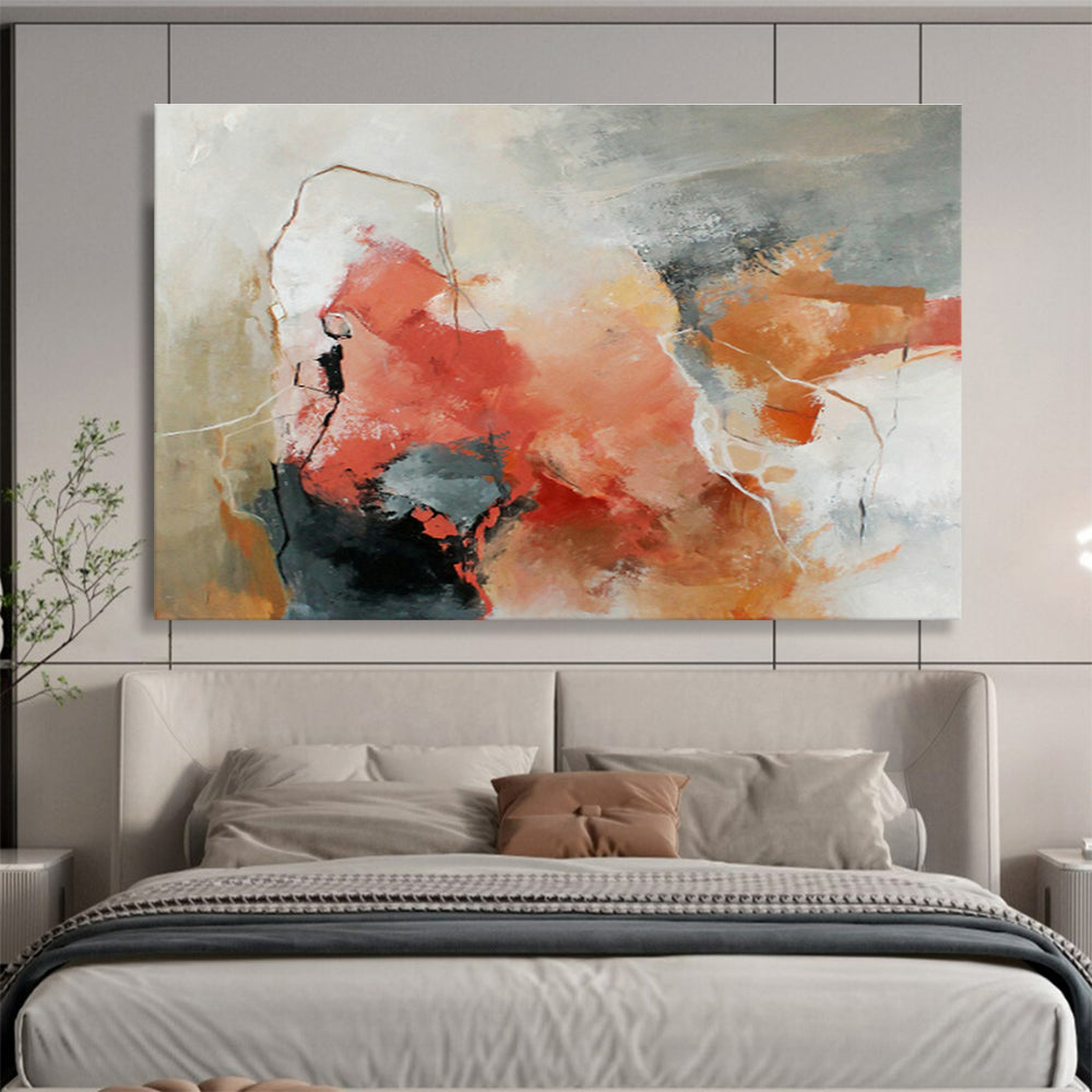 Custom Giant Abstract Hand Painting for Virtual Real Estate Showroom DLZ2899
