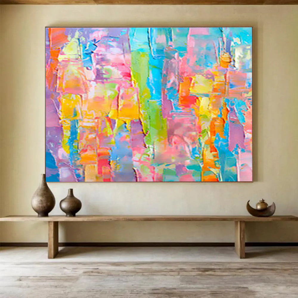 Customized Large-Scale Abstract Hand Painting for Children's Hospital Playroom DLZ2765