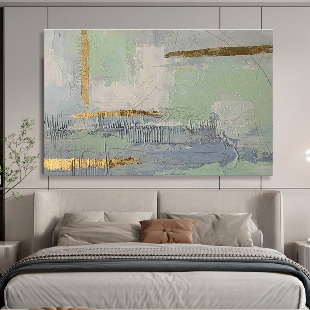 Bespoke Underwater Amusement Park Oversized Abstract Hand Painting DLZ2563