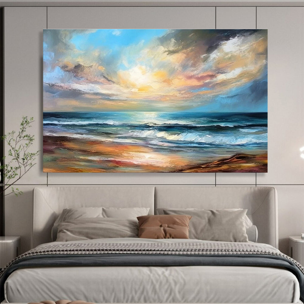 Oversized Custom Abstract Hand Painting for Shooting Range DLZ2722