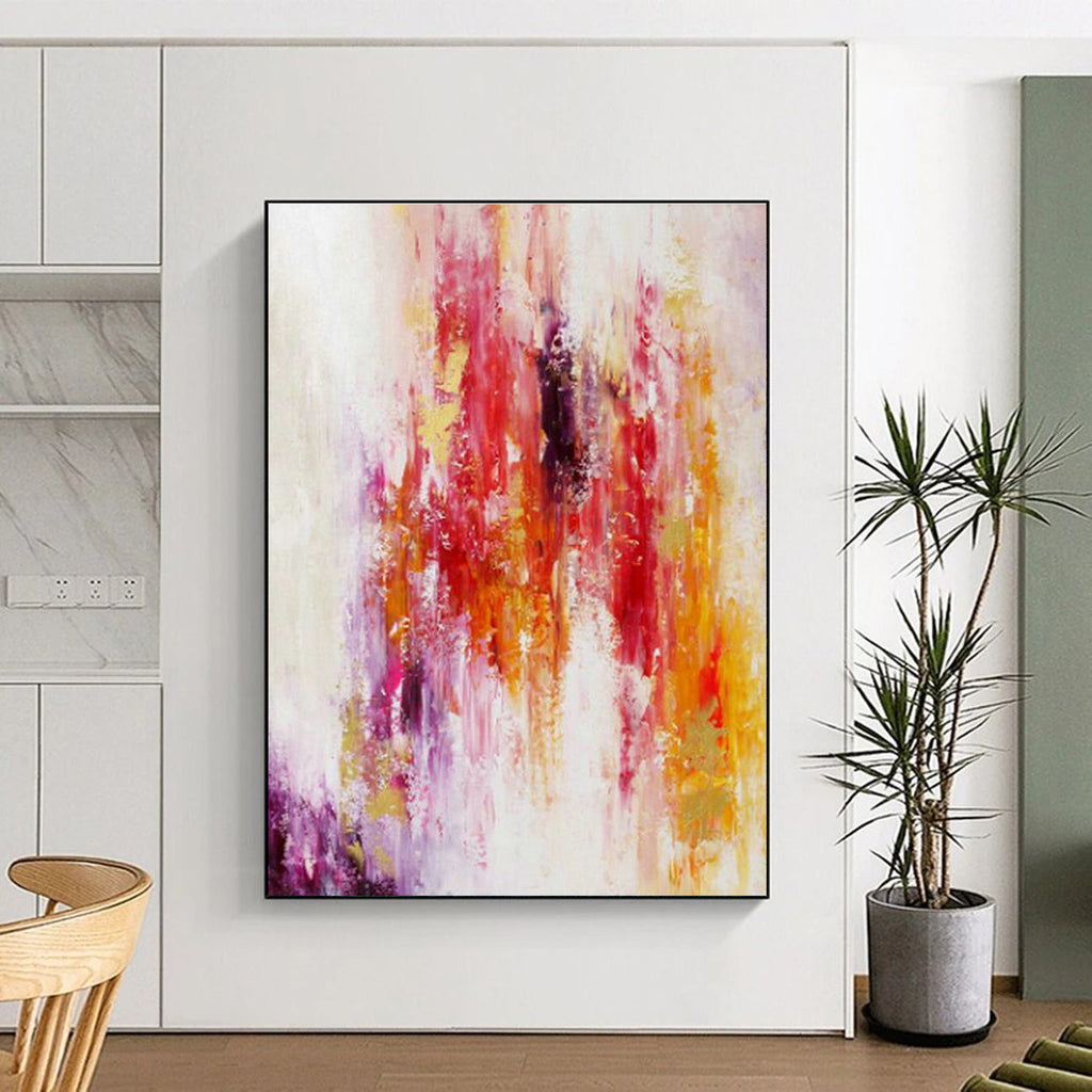 Enormous Custom Hand-Painted Abstract Art for Urban Rooftop Urban Gardens  DLZ0060
