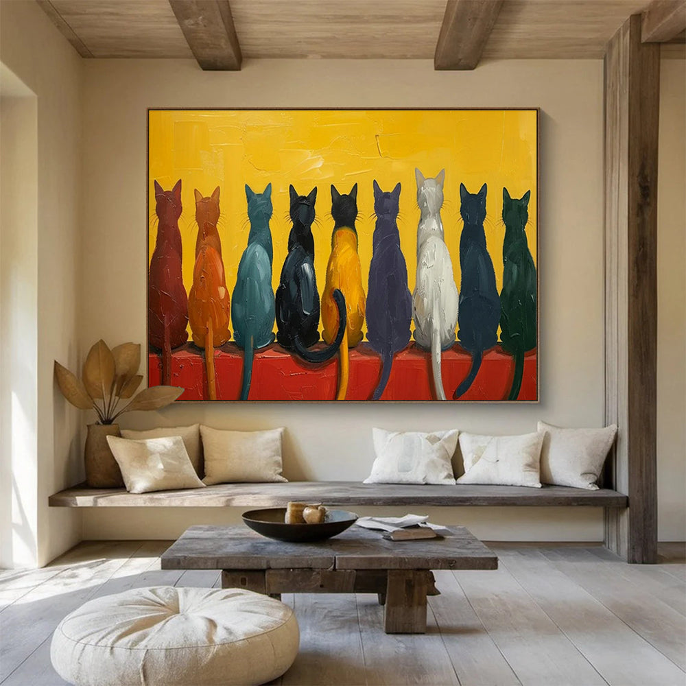 Oversized Handmade Abstract Canvas Painting, Modern Art for Bedroom Decor DLZ3222