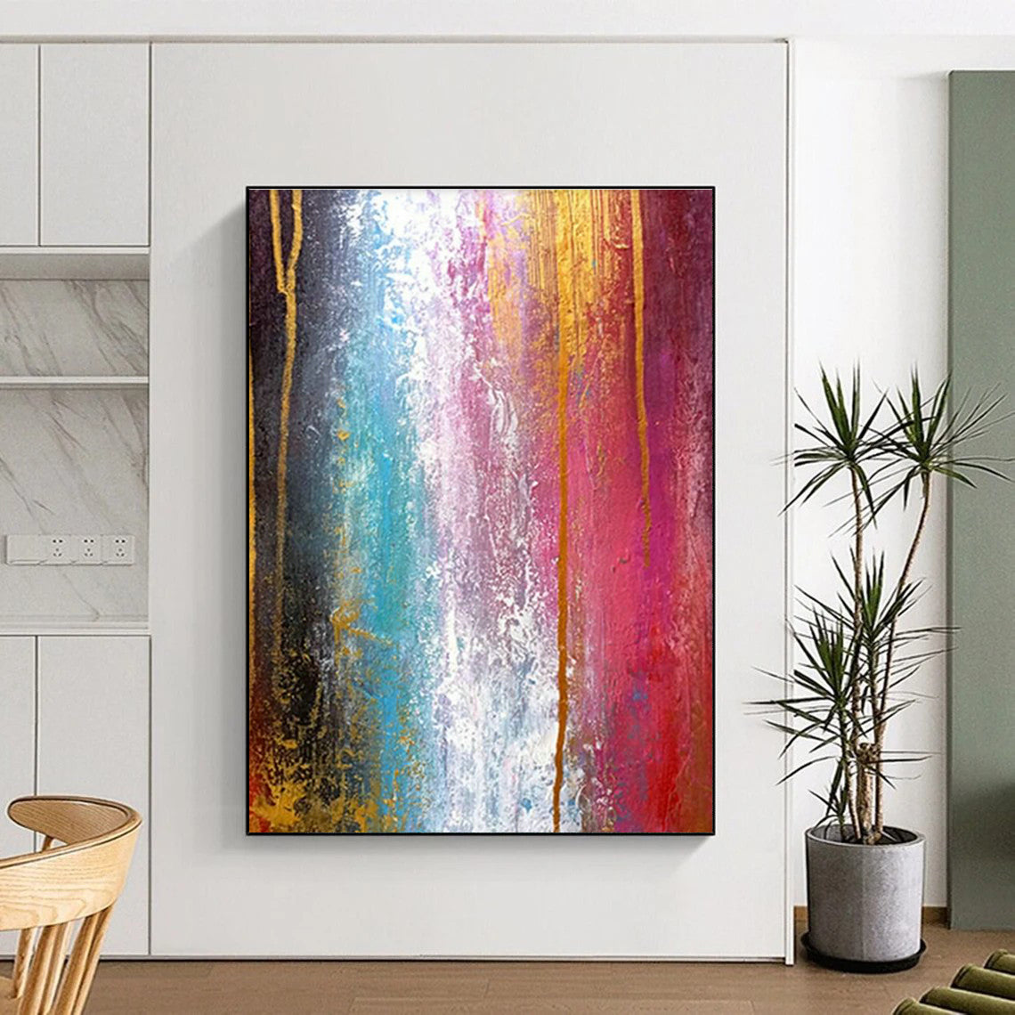 Giant Customizable Handmade Abstract Canvas for Wedding Chapels  DLZ0002